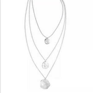 Chloe + Isabel 3-Row Paillette Graduated Pendant Necklace